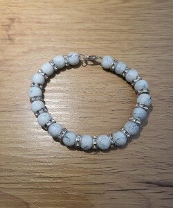 BRACELET BLANC ARGENT