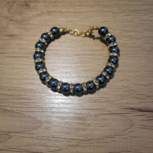 BRACELET NOIR OR